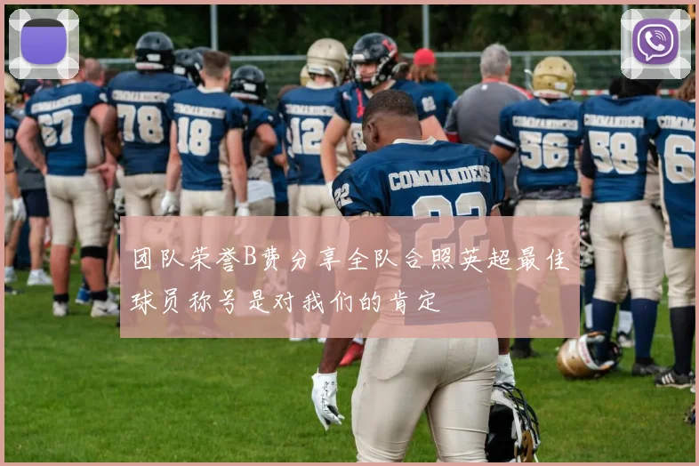 团队荣誉B费分享全队合照英超最佳球员称号是对我们的肯定